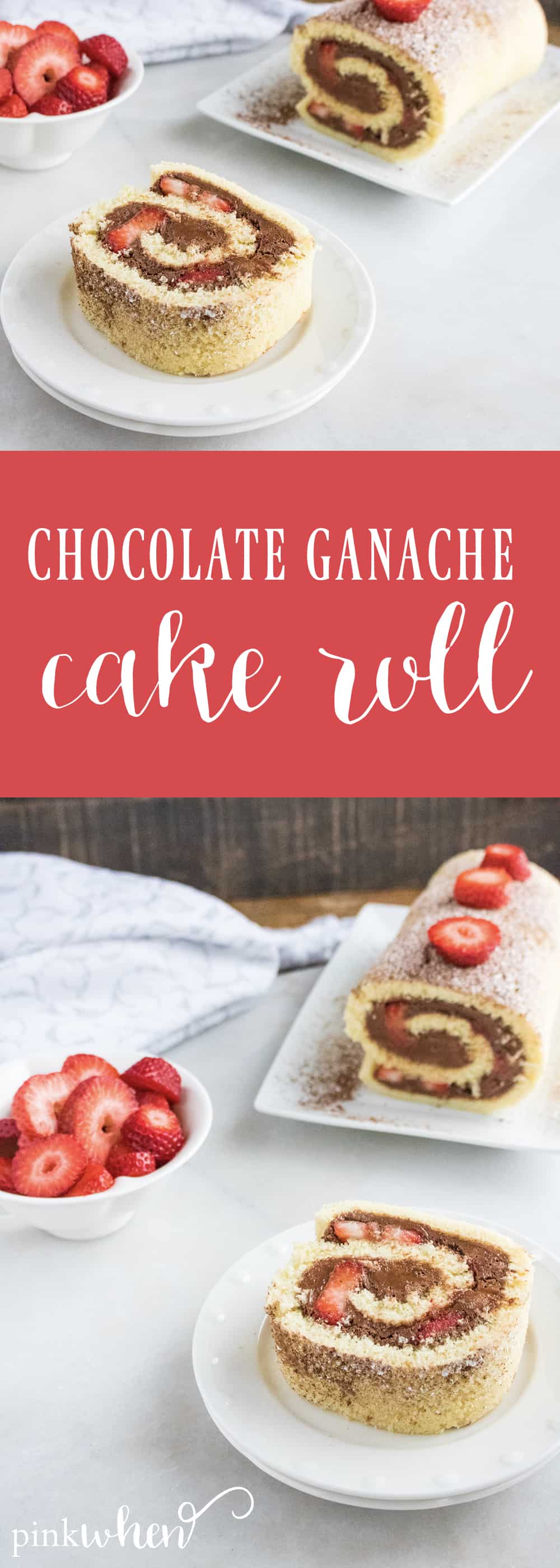 This is one of our new favorite dessert recipes - full of delicious chocolate strawberry flavor! This chocolate ganache cake roll recipe is so sweet, spongey, moist, and delicious! This chocolate roll cake will easily become a favorite in your household!