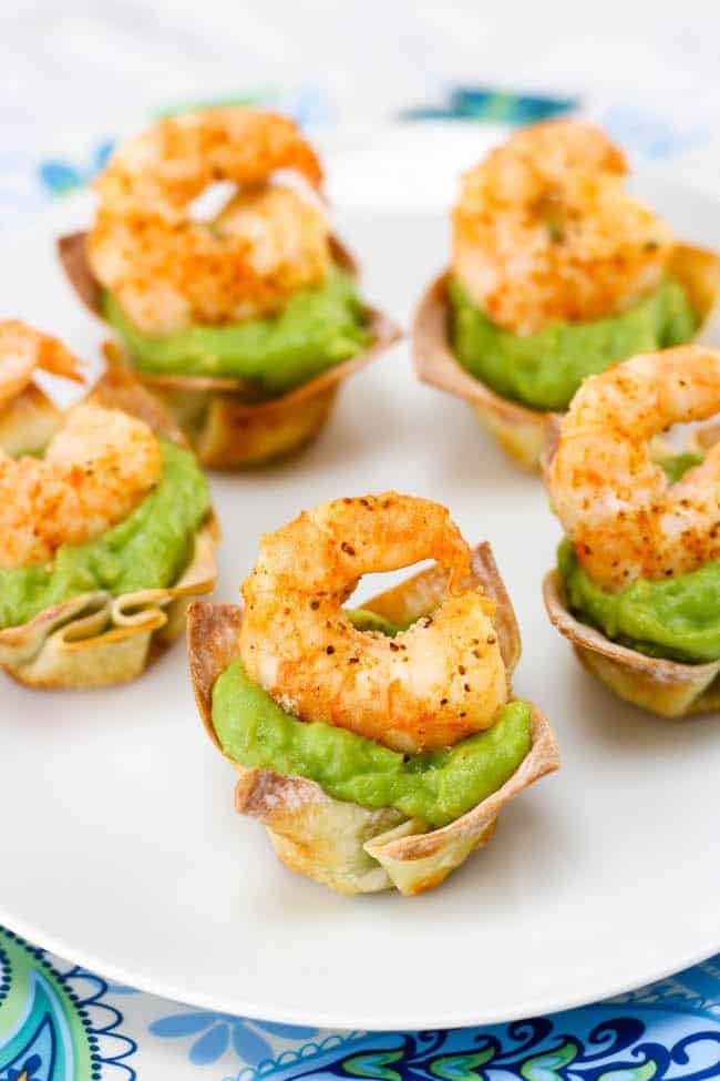 summer weight watchers recipes shrimp guacamole wontons recipe