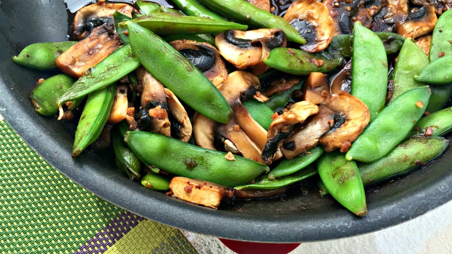 summer weight watchers recipes snap peas and mushrooms in black bean sauce