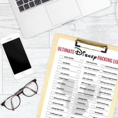 50+ Items Ultimate FREE Disney packing list