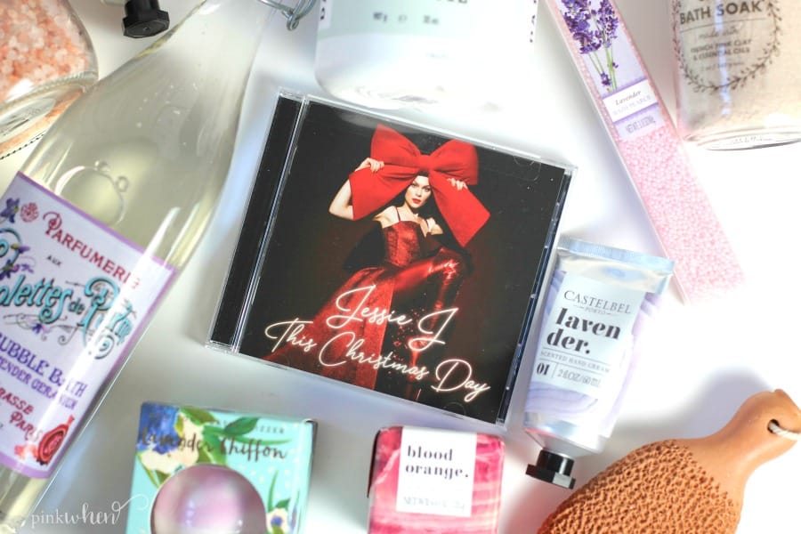 Jesse J. Christmas CD and bath spa day products