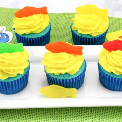 Dr Seuss Cupcakes one fish two fish 8