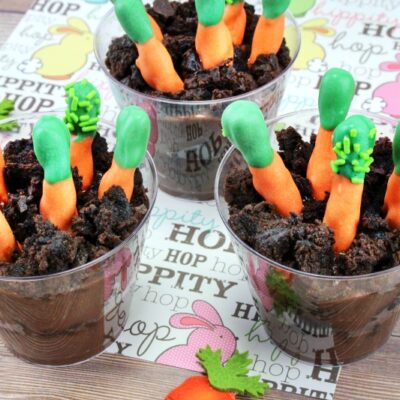 Easter Pudding Cups - Delicious Dirt Cups Recipe 24 Carrot Patch dirt pudding cups