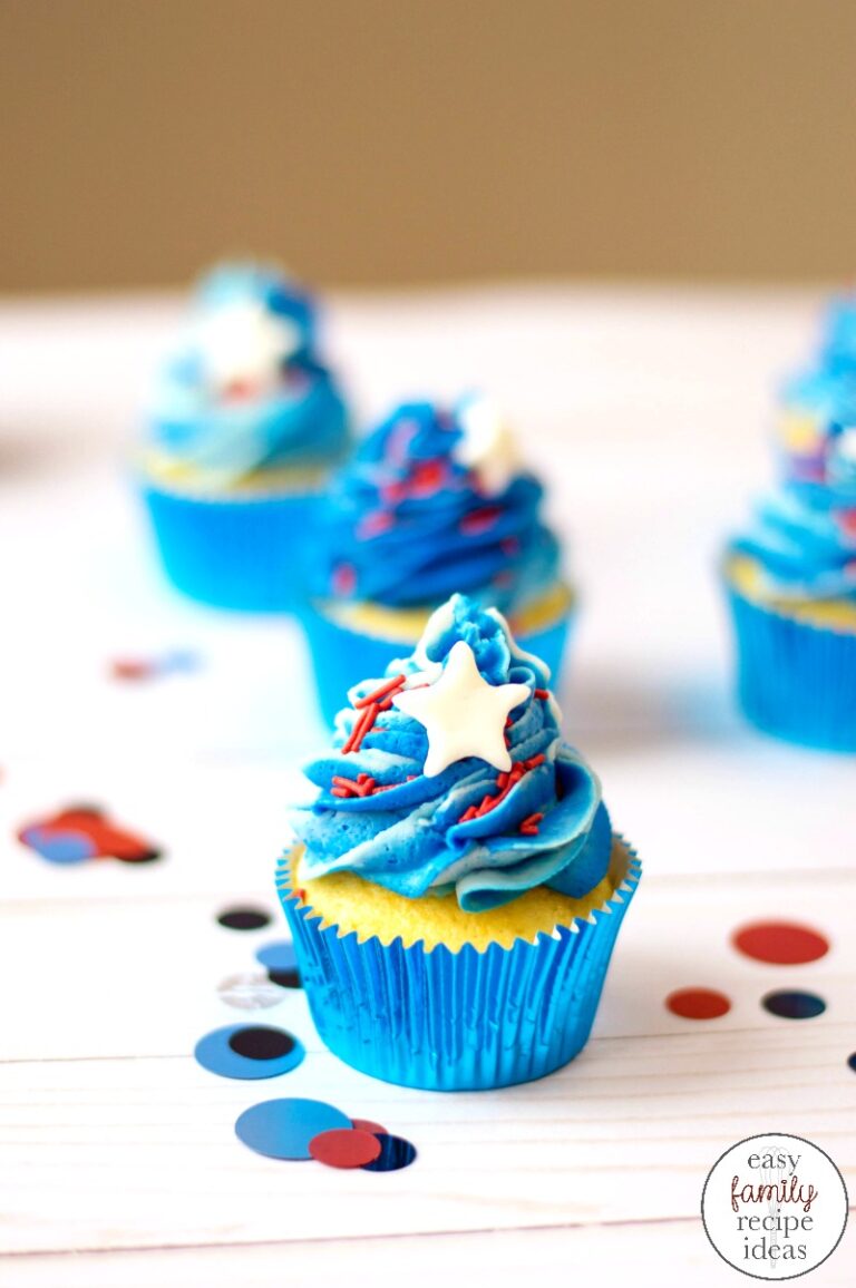 Patriotic Cupcakes – Easy Patriotic Desserts