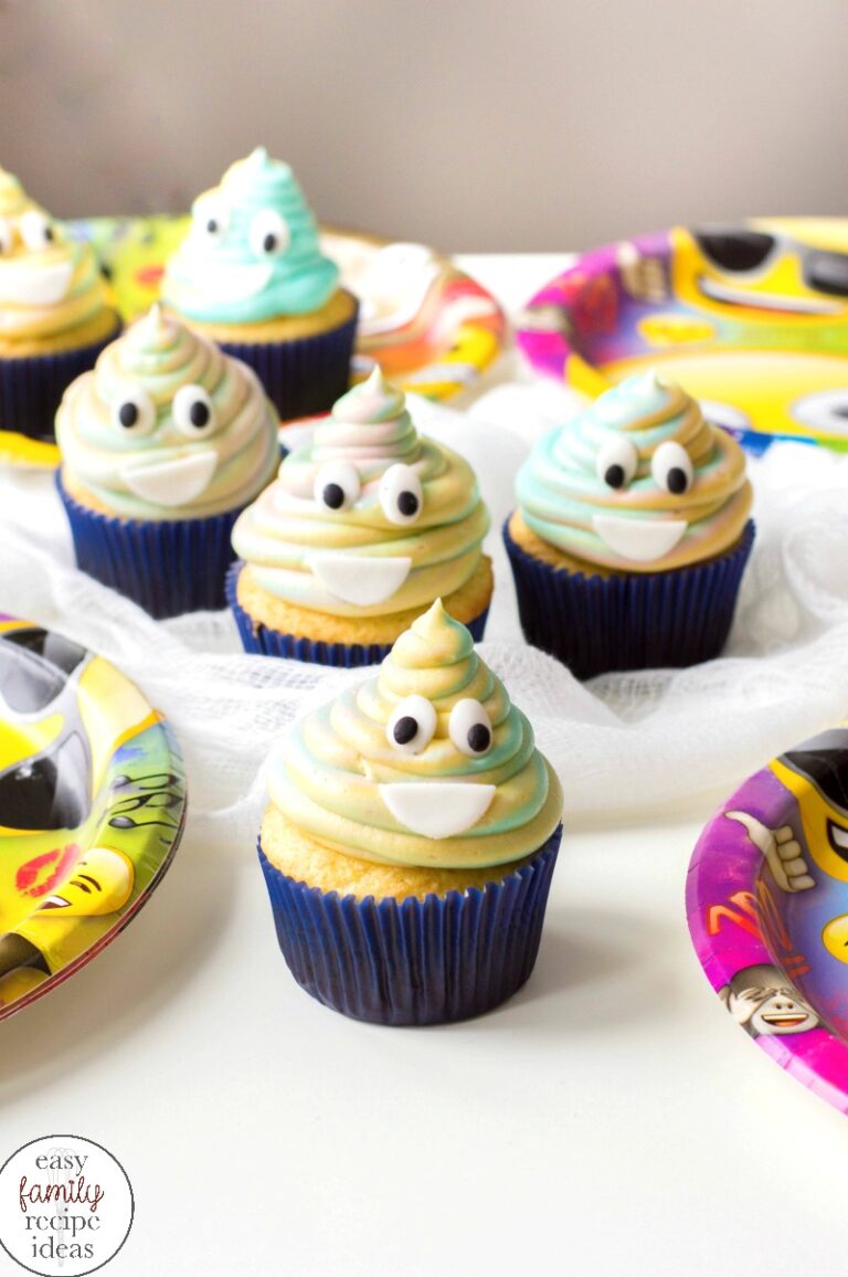 Poop Emoji Cupcakes for the Cutest Birthday Party Food