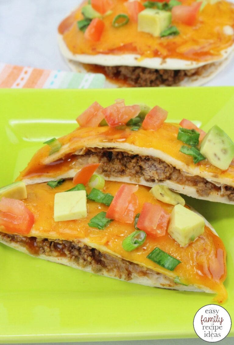 Taco Pizza Recipe – Easy Mexican Pizza Stacks