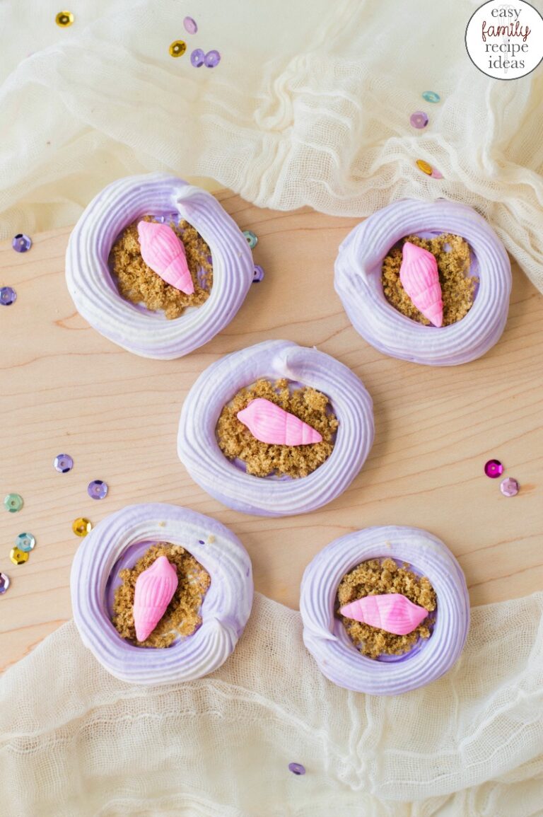 Beach Themed Meringue Cookies Perfect Under the Sea Snack