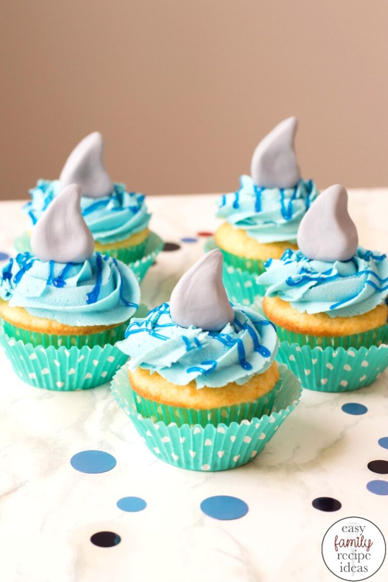 Shark Cupcakes a Perfect Under the Sea Party Idea