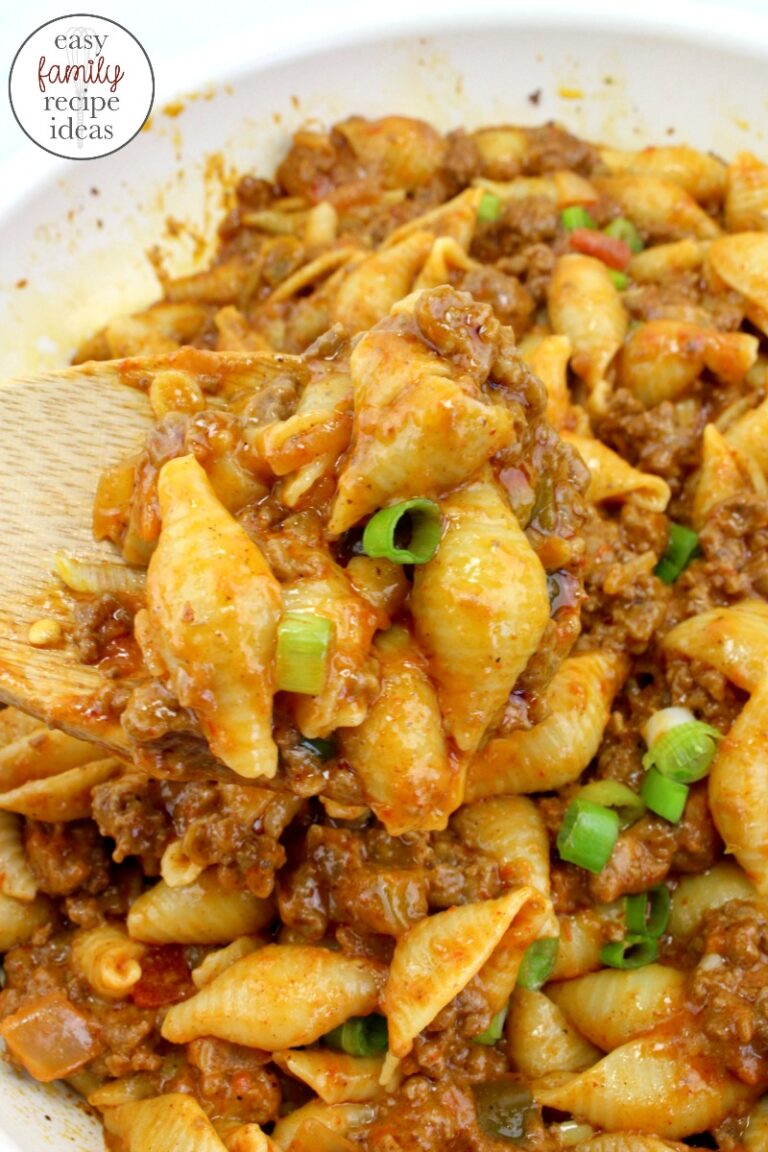 The BEST Cheesy Taco Pasta (Video)