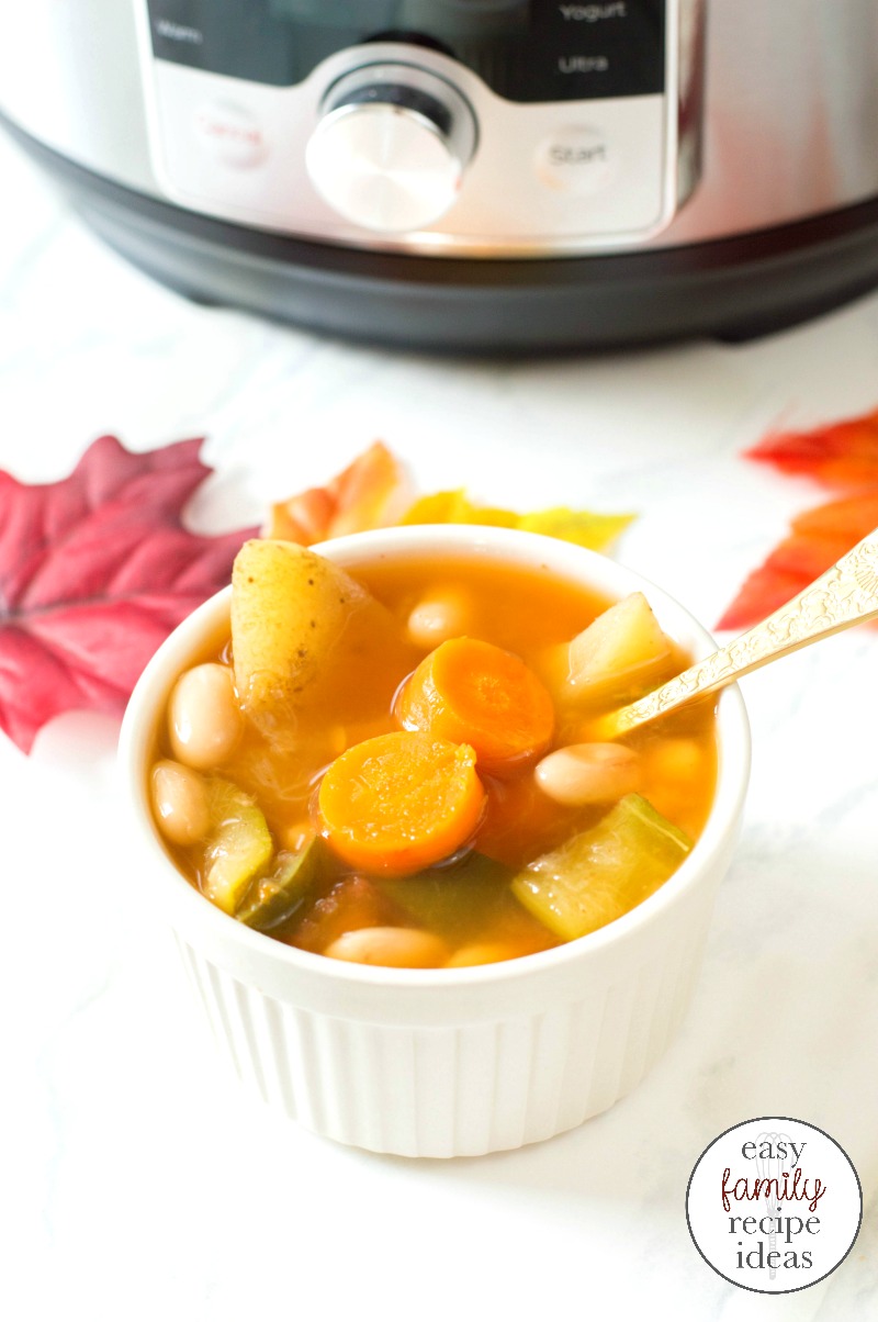 Instant Pot Vegetable Soup - Healthy and Easy to Make - PinkWhen