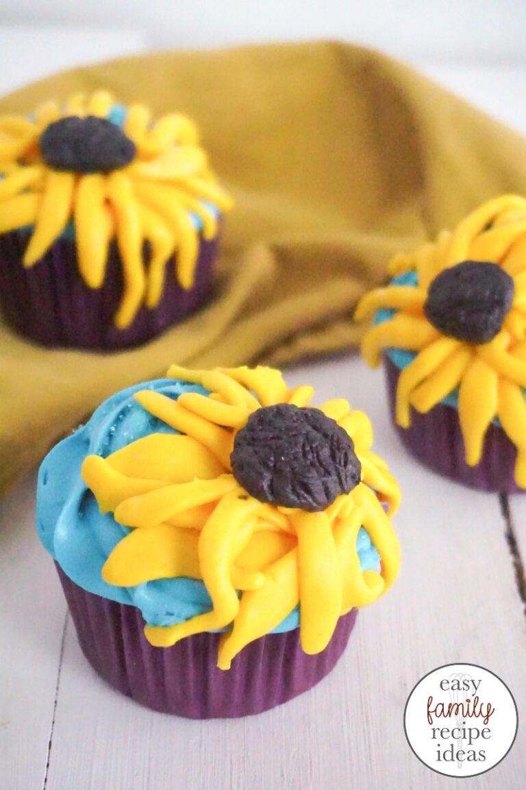Frozen Cupcakes Anna Inspired Sunflower Cupcakes