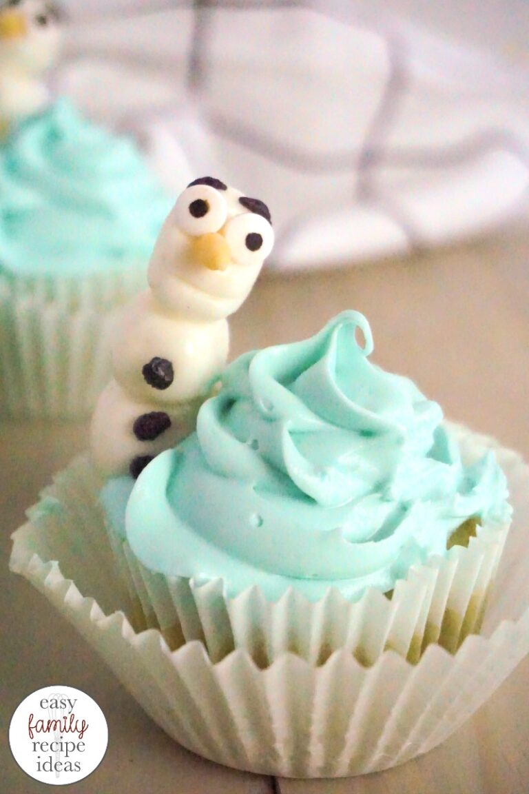 Easy Olaf Cupcakes for a Frozen Birthday Party