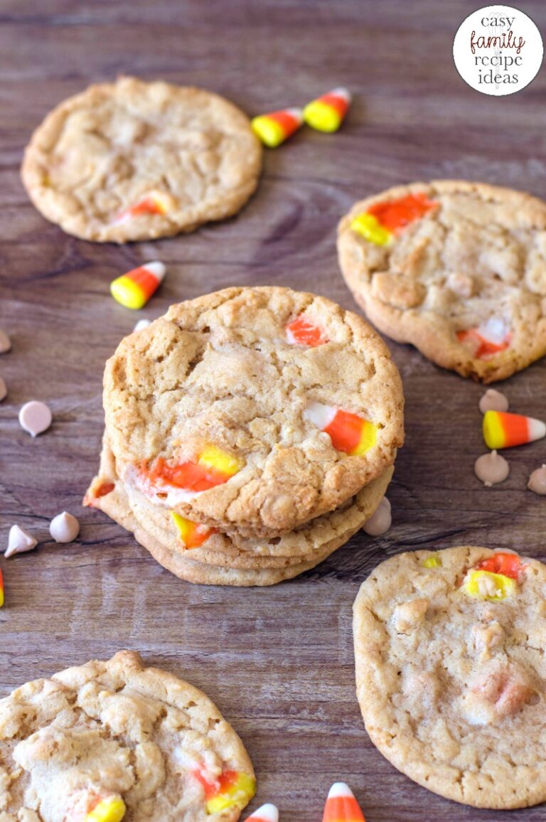 Peanut Butter Candy Corn Cookies – Perfect Halloween Treat