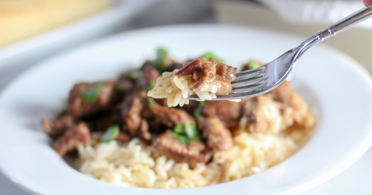 The BEST Instant Pot Beef Tips - PinkWhen