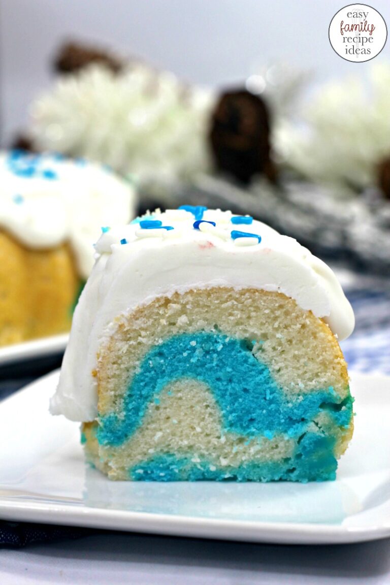 Instant Pot Frozen Themed Bundt Cake -Easy Winter Cake Idea