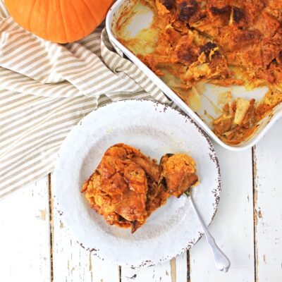 Pumpkin Spice Croissant Bread Pudding 6