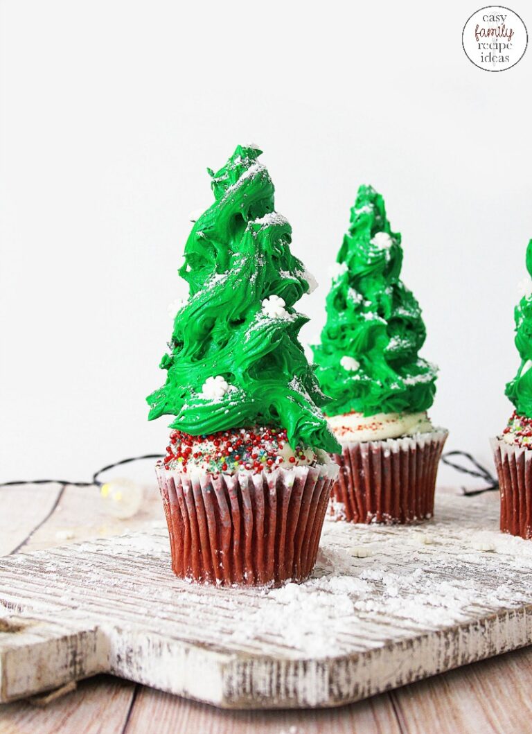 Christmas Tree Cupcakes – These Christmas Cupcakes are The Best