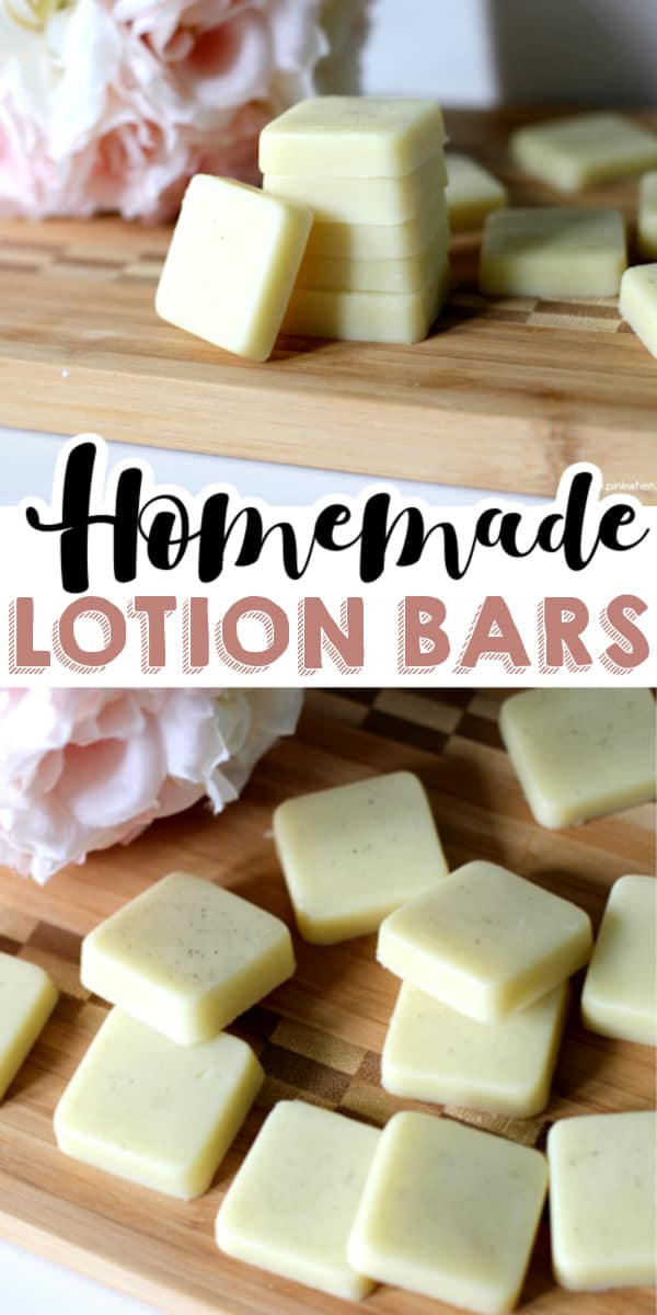 Homemade Lotion Bars are an easy and fun DIY to make. Using coconut oil, shea butter, and your favorite essential oils. They make the perfect holiday gifts and are great for dry skin. #lotionbars #homemadelotionbars #howtoMakeLotionBars #essentialoils
