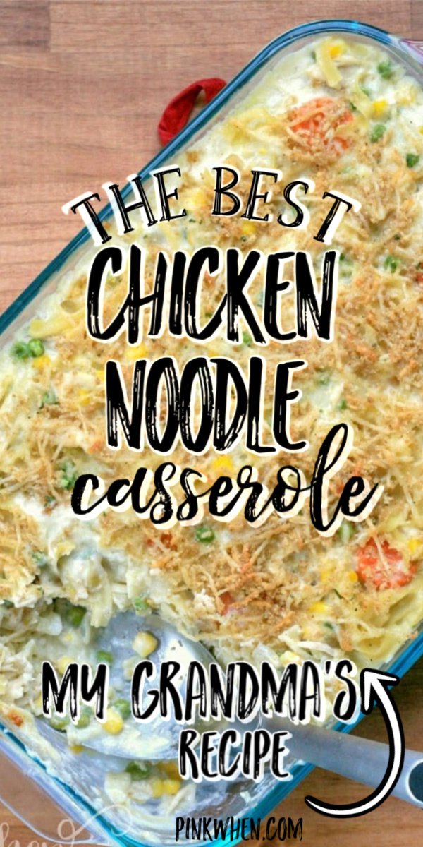 This creamy chicken noodle casserole is made with tender egg noodles, onions, carrots, and a blend of seasonings. It's then topped and toasted with cheese for an amazing dish the whole family will enjoy.  
