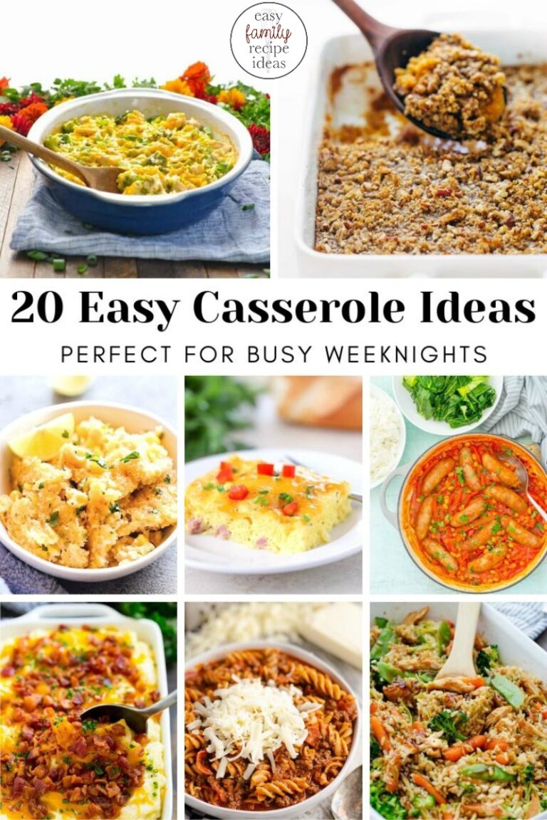 25+ Easy Casserole Ideas for all Your Meal Planning
