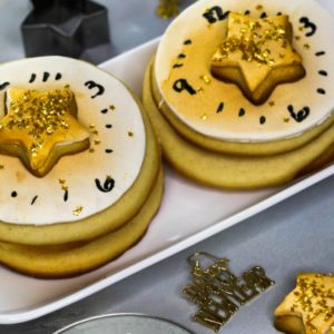 Decorated New Year's Countdown Cookies