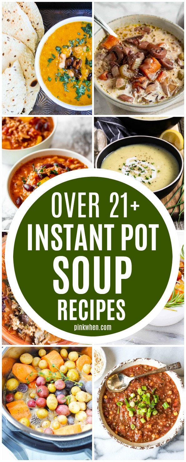 Instant Pot Soup Recipes are some of our favorite things to make in the winter. Rich and creamy soups and hearty stews are always made easy in the Instant Pot. #InstantPot #InstantPotSoup #InstantPotRecipes 