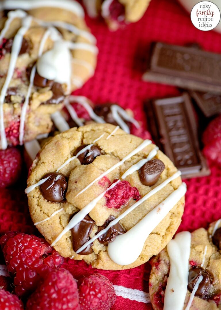 The Most Amazing White Chocolate Raspberry Cookies
