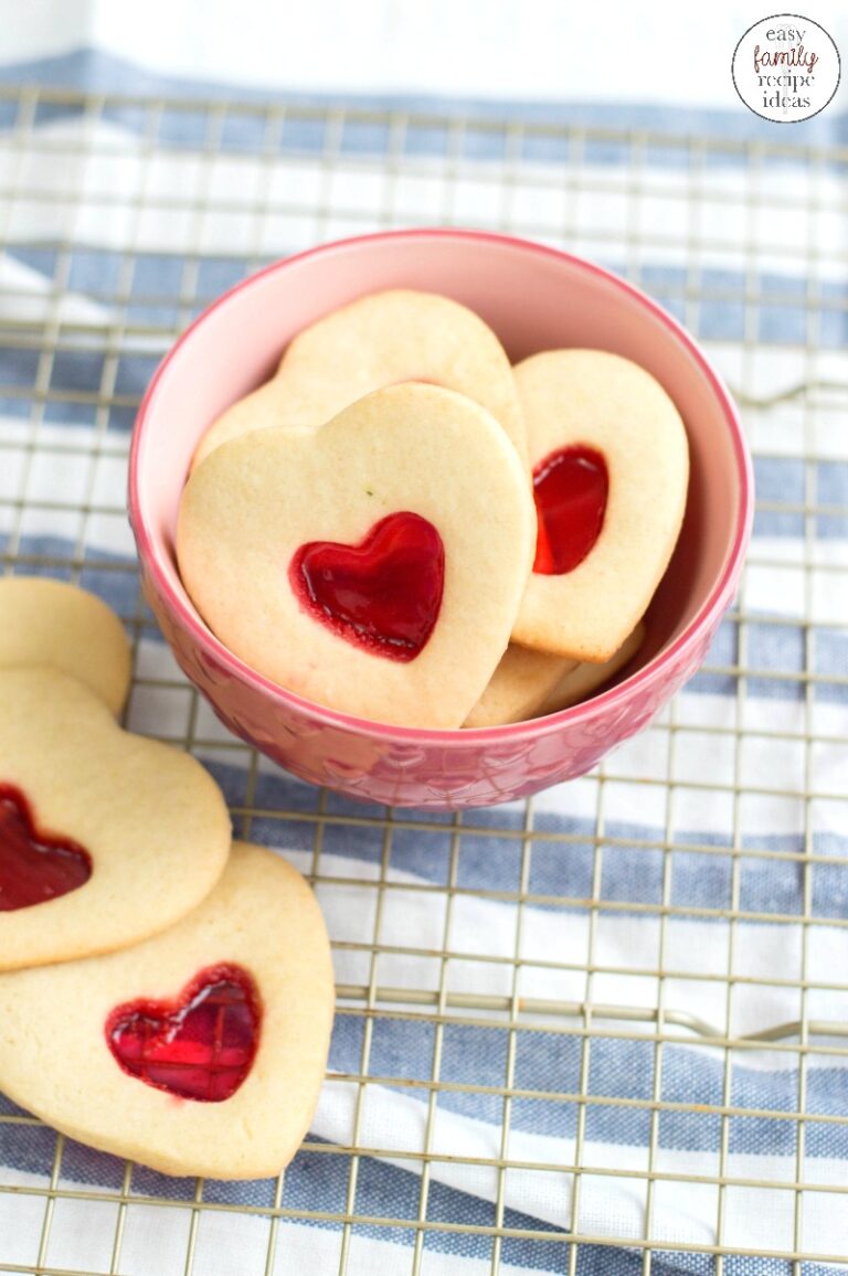 Stained Glass Valentine Cookies – Easy and Delicious