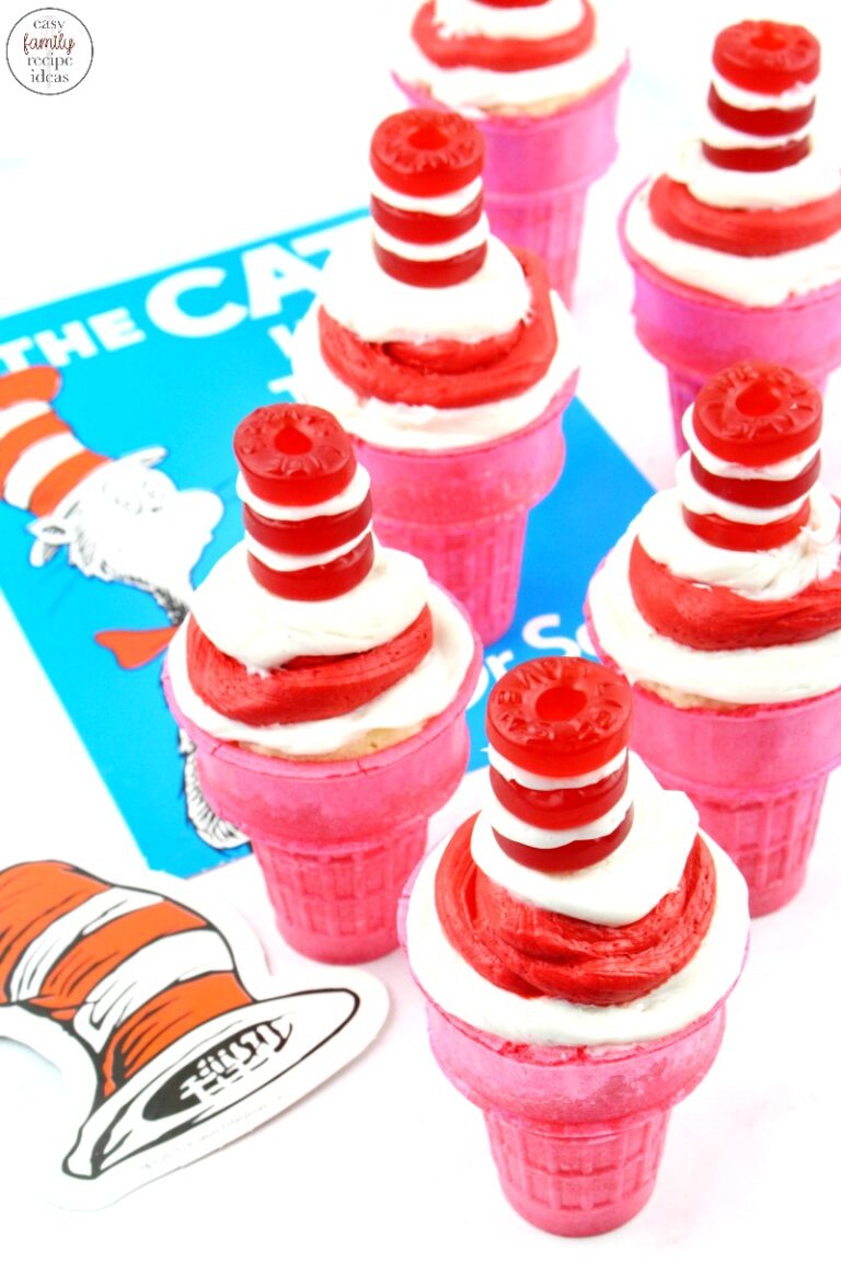 Cat in the Hat Cupcakes Dr. Seuss Party Food