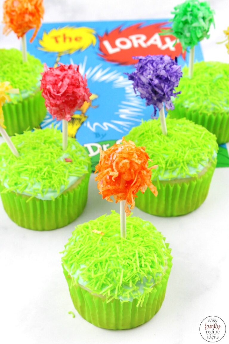 Truffula Tree Cupcakes Recipe for Dr Seuss Party Idea