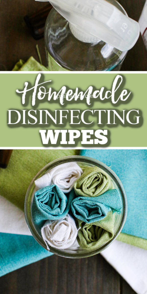 Homemade disinfecting wipes are the perfect go to cleaning product when you want to clean without using harmful chemicals. These diy cleaning wipes work great and only need a handful of ingredients.