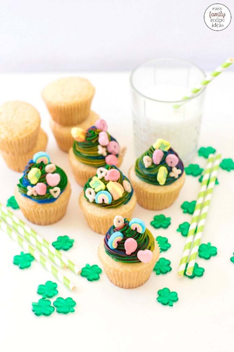 Lucky Charm Cupcakes for St. Patrick’s Day