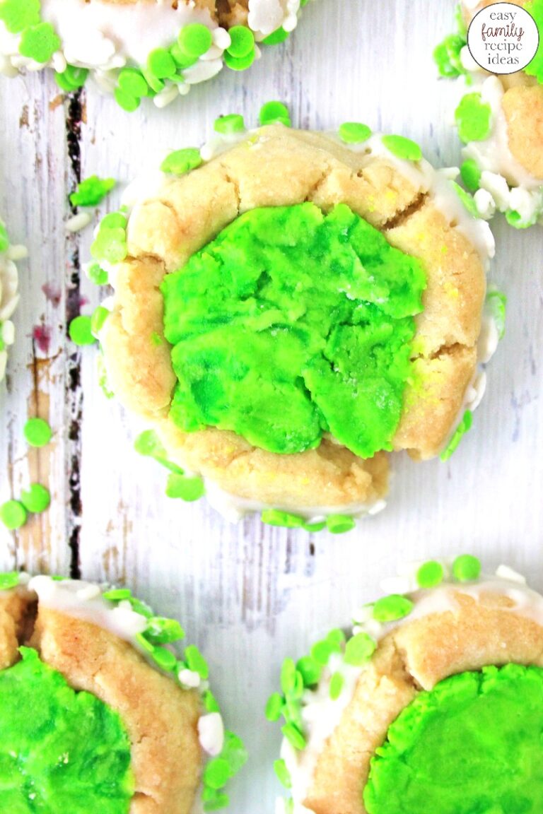 St. Patrick’s Day Thumbprint Cookies