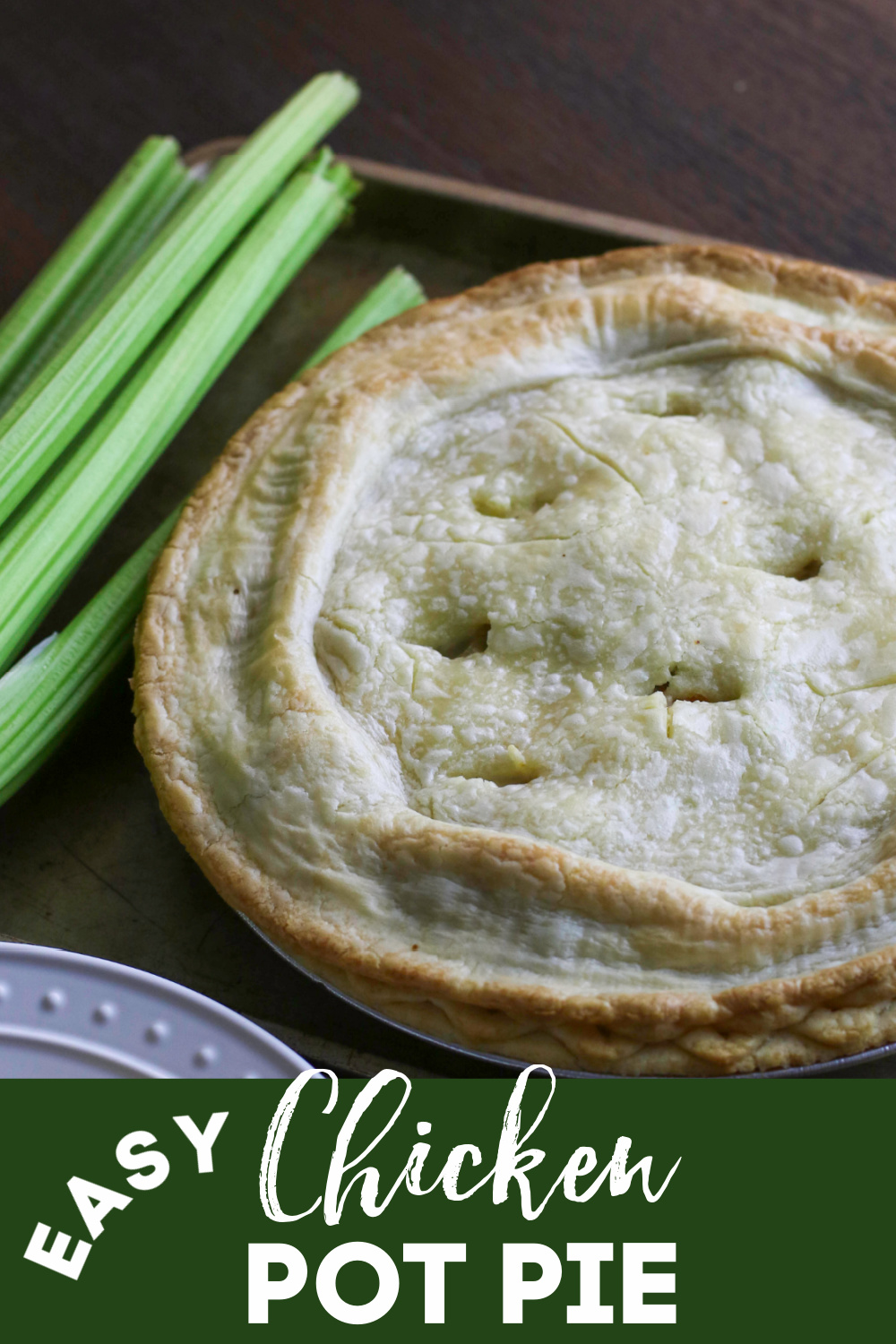 This easy chicken pot pie is a delicious, hearty meal that comes together quickly with Rotisserie chicken, vegetables, seasonings, and more. It's the perfect meal that tastes like you've spent hours slaving in the kitchen.