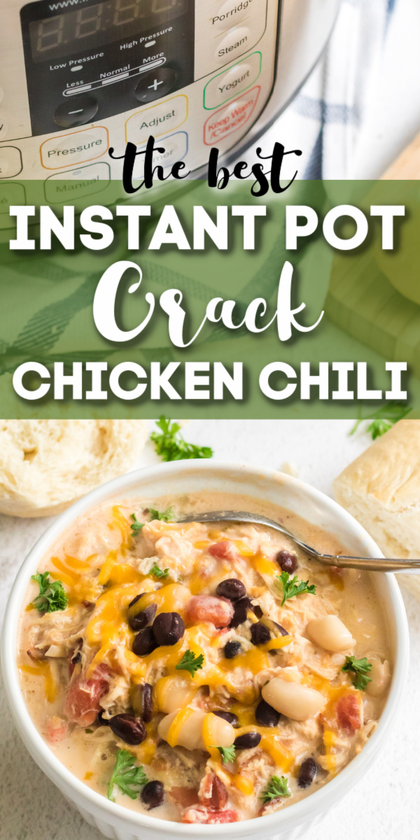 FAMILY APPROVED! This hearty Crack Chicken Chili is made with boneless, skinless chicken breasts, cream cheese, ranch dressing, bacon, cheese, and more! It's a delicious blend of the perfect flavors to make a lasting impression on your palate.