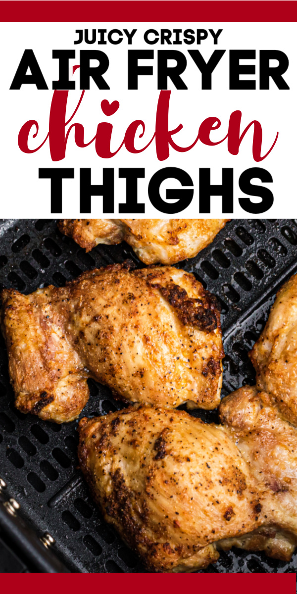 This recipe for Air Fryer Chicken Thighs is a delicious and easy recipe the whole family will enjoy. Made with olive oil and the perfect blend of seasonings for the perfect, juicy, and perfectly seasoned chicken.