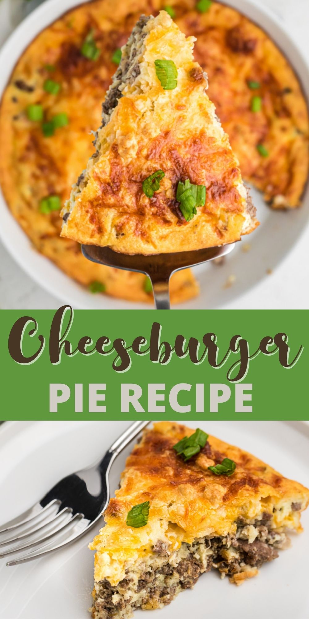 This delicious and easy Cheeseburger Pie is a hearty weeknight meal that the whole family will love. This easy family recipe is made with ground beef, Bisquick, cheese, and more. You'll love how delicious this dinner pie is and how fast it gets devoured!