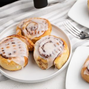 Cinnamon Rolls Made in the Air Fryer