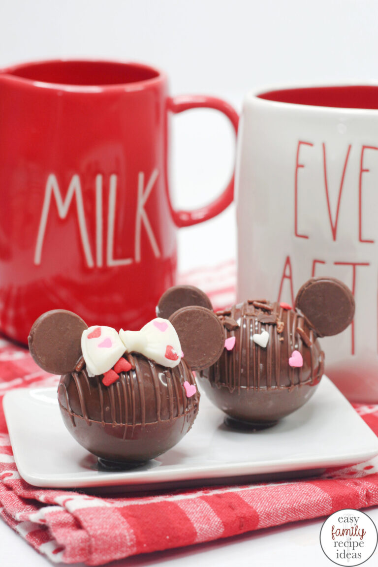 Valentine’s Day Mickey Hot Chocolate Bombs