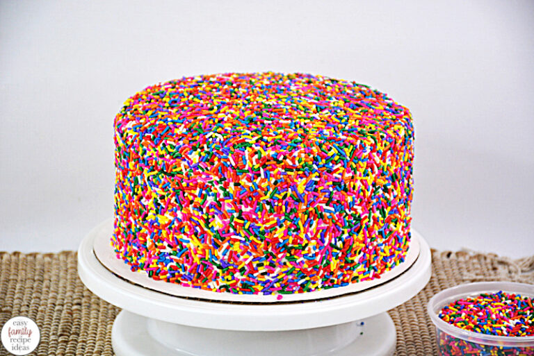 Chocolate Rainbow Sprinkle Cake Recipe