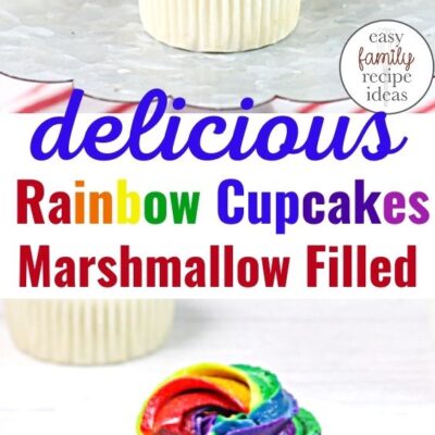 Delicious Marshmallow Cream-filled Rainbow Cupcakes Recipe 20 Rainbow Cupcakes Recipe
