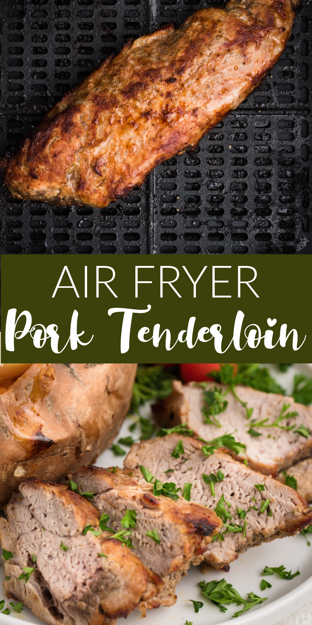 Air Fryer Pork Tenderloin is one of my favorite low carb dinner recipes. You can make this air fryer recipe from start to finish in just 20 minutes. You just need a handful of seasonings and a little olive oil for the easiest dinner, ever!