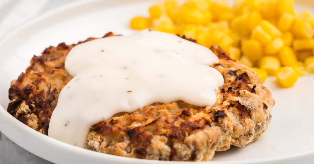 Easy Air Fryer Chicken Fried Steak {VIDEO} PinkWhen