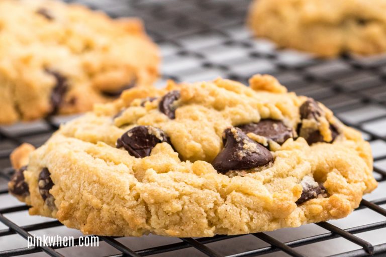 Air Fryer Chocolate Chip Cookies PinkWhen
