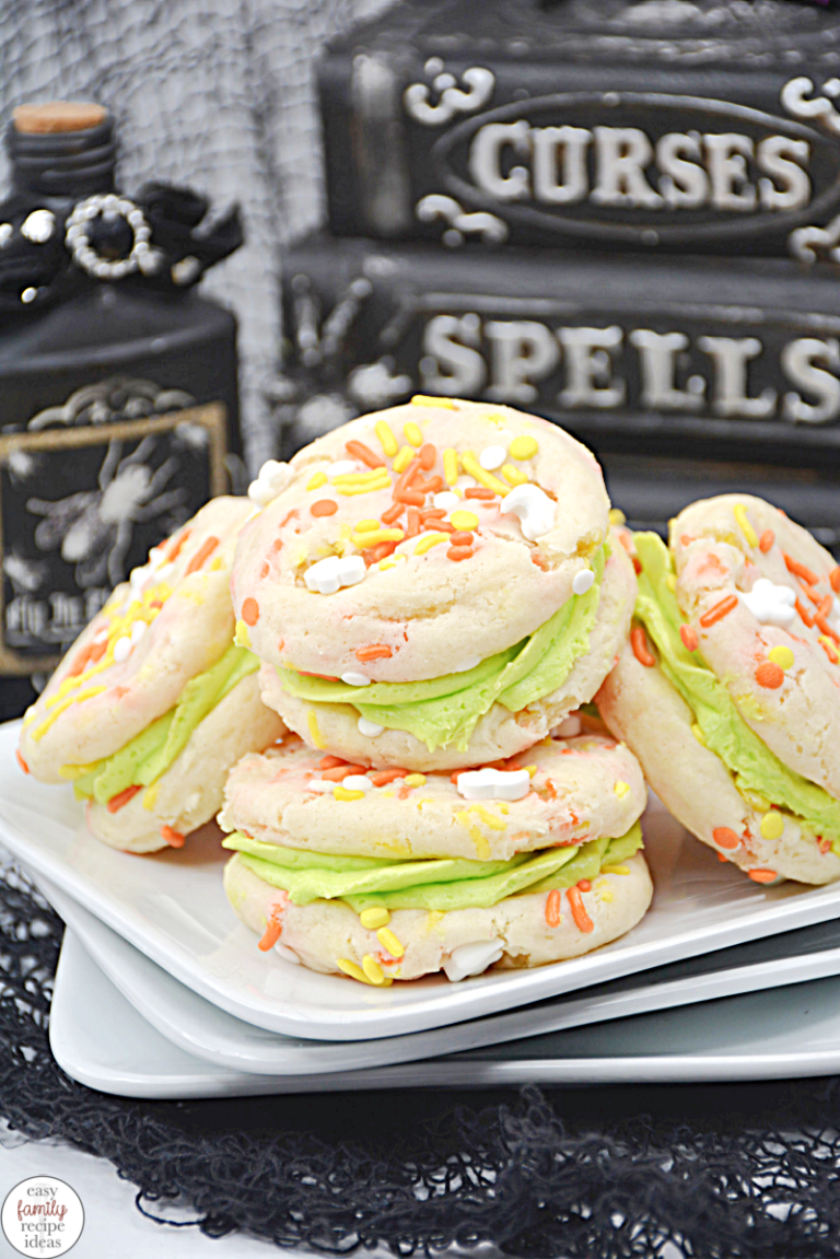 Easy Halloween Cake Cookies Recipe – Fall Snack Ideas