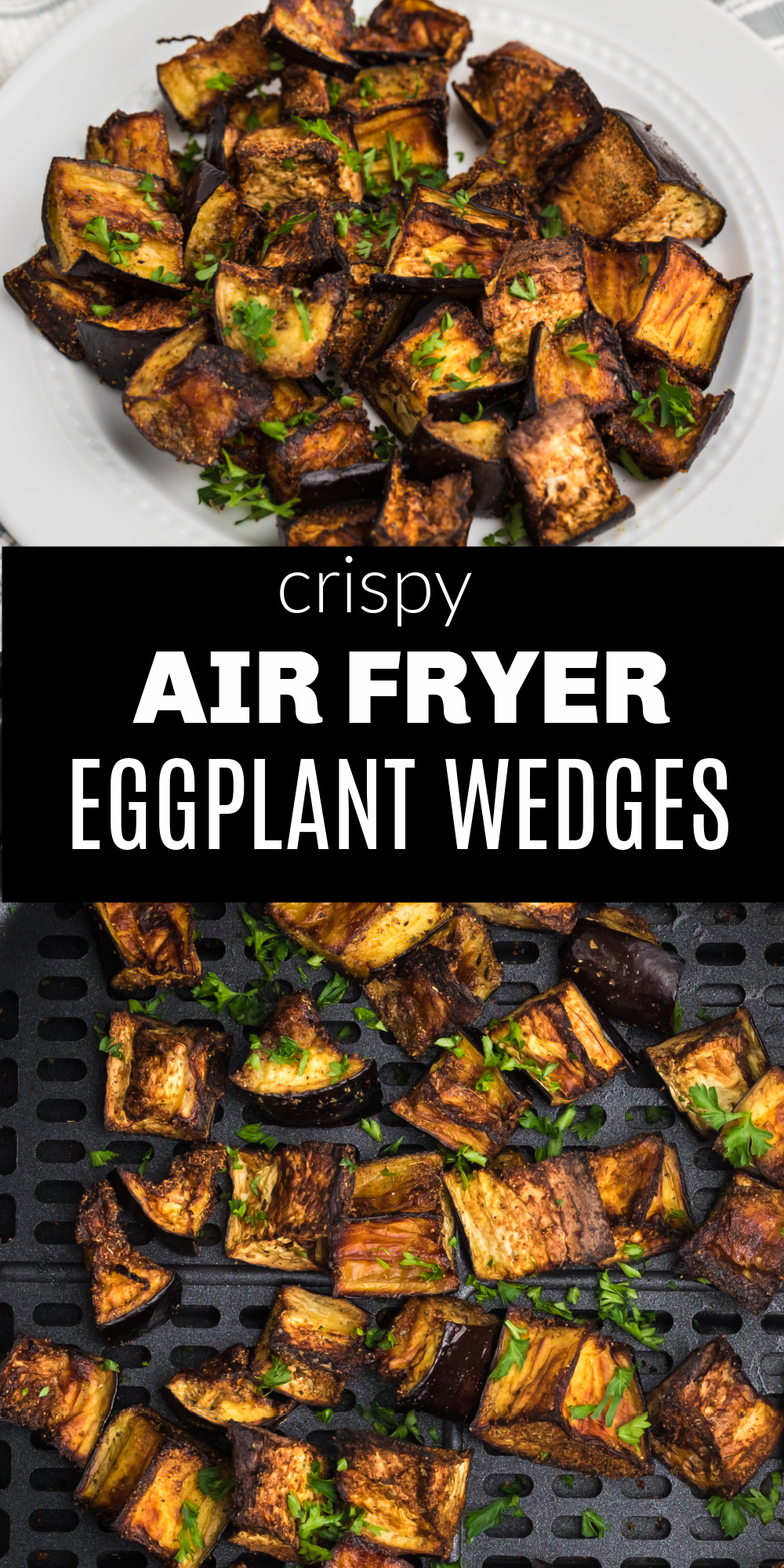 This Air Fryer Eggplant is a bite-sized delight! Made with eggplant, olive oil, and the perfect blend of seasonings for a delicious low carb snack or side dish that everyone will love.