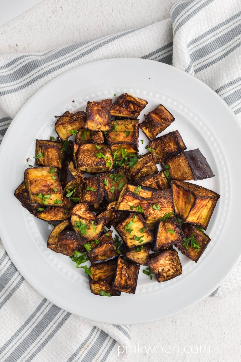 Air Fryer Eggplant Crispy Eggplant Wedges PinkWhen