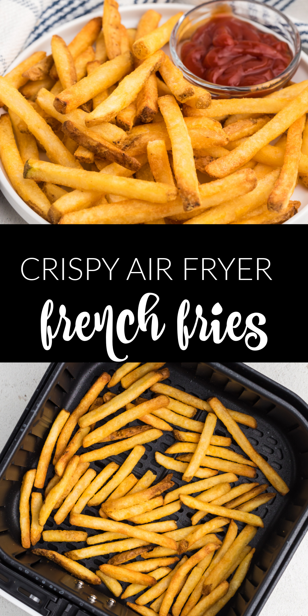 These perfectly crisp air fryer frozen fries are better than fast food! And you can prepare them fastest than you could even get to a restaurant to pick them up to-go. These frozen french fries, which have been crisped to wonderful perfection with the right amount of salt, will satisfy your cravings for fast-food-style fries without having to leave your house.