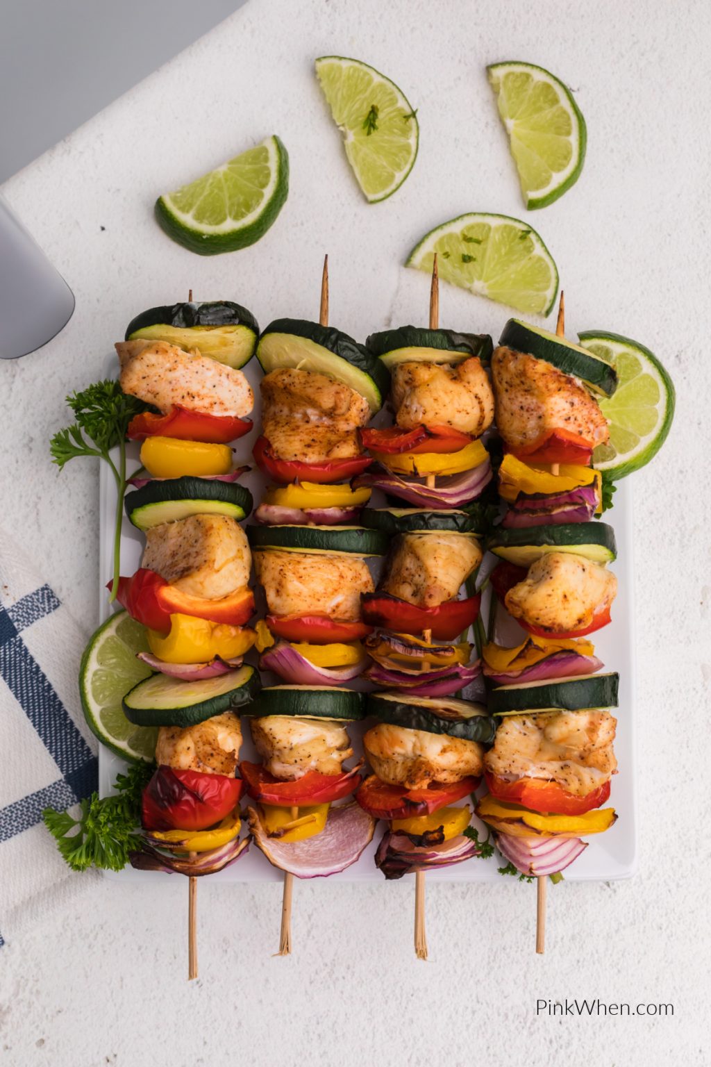 Air Fryer Chicken Kabobs PinkWhen
