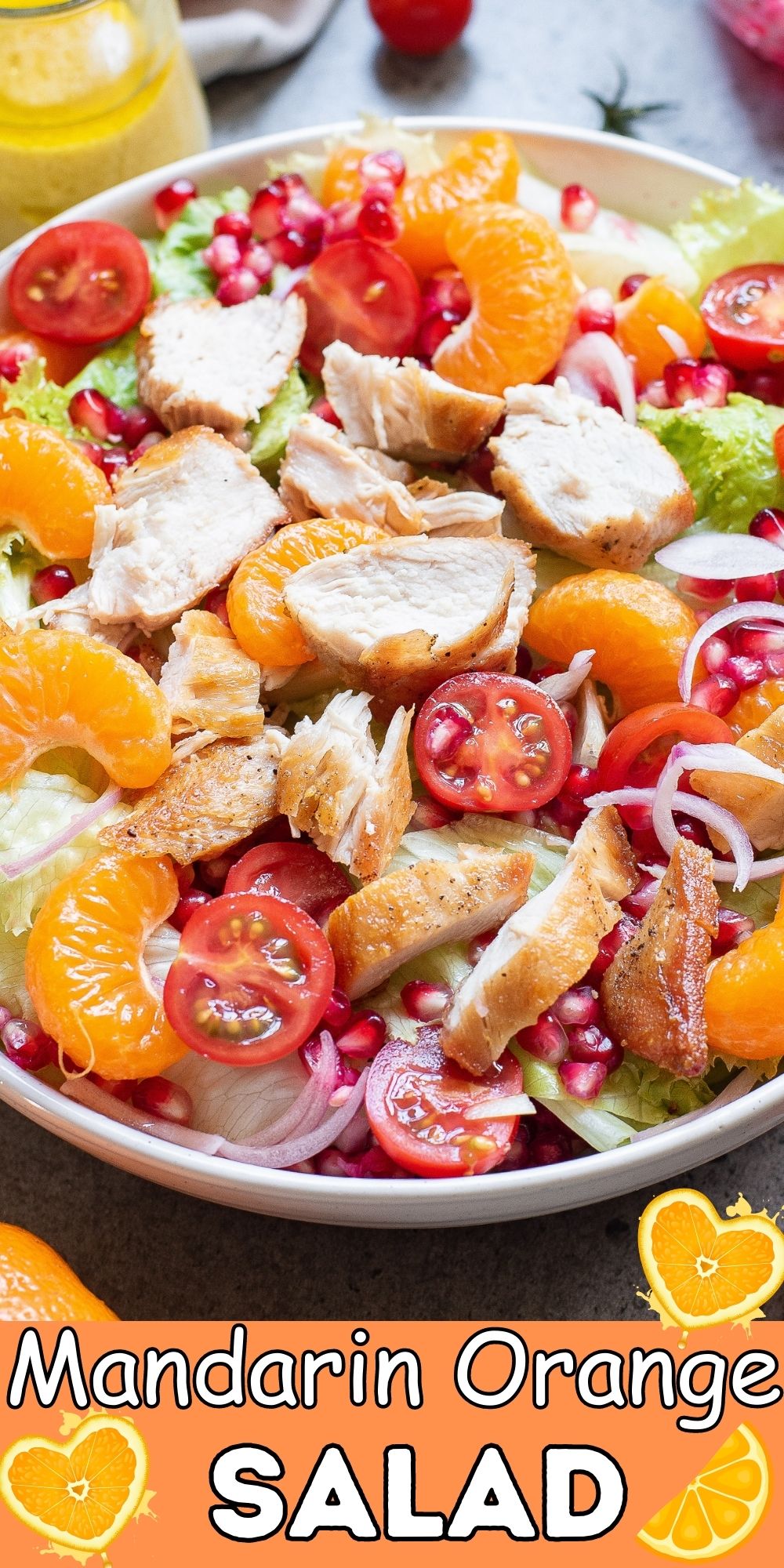 This Mandarin Orange Salad with Chicken is bursting with flavor! Mixed fruits with perfect seasonings, make this a family favorite!